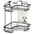 2 Tier Black Corner Suction Caddy