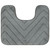 Chevron Bath Mat Set - Charcoal