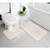 Chevron Bath Mat Set - Cream