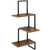 Tromso 3 Tier Corner Shelf - Brown
