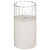 LED Candles in Ribbed Glass 3pk