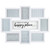 Multi Aperture Photo Frame 8pc - Happy Place