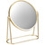 Round Gold Rim Mirror