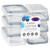 Clip Top Mini Food Containers 6pk - Grey