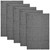 Mini Check Tea Towels 5pk - Black