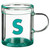 Alphabet Glass Mug - Assorted