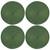 Christmas at Home Glitter Placemats 4pk - Green