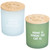A Tale of Tails Cat Slogan Candle - Blue