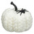 Spooky Season Knit Pumpkin with Spider - White