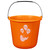 Small Halloween Treat Bucket - Orange