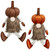 Gonk Decoration with Dangly Legs - Orange