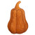 Glazed Ceramic Pumpkin Ornament - Orange Squash