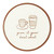 Coffee Club Icon Printed Coaster