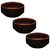 Home Reactive Dip Bowls 3pk - Brown