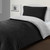 Simply Kids Reversible Teddy Fleece Duvet Set - Black & Grey