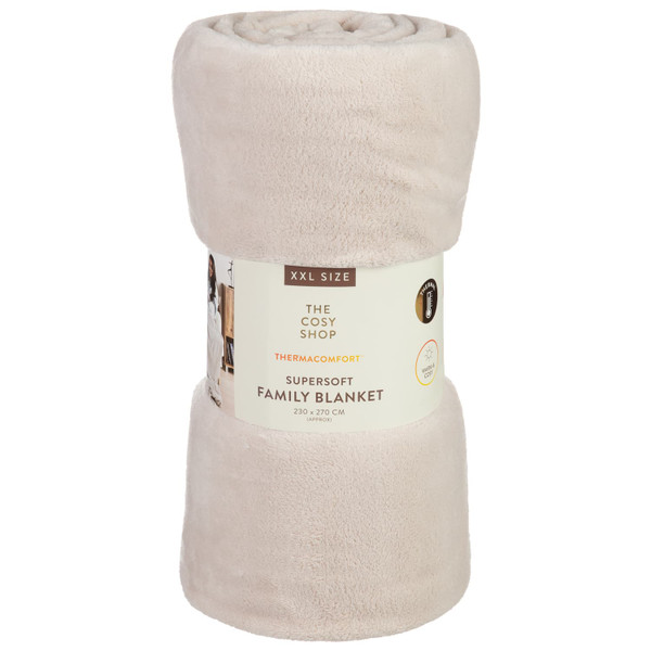 Simply Thermal Super Soft Family Blanket - Mink