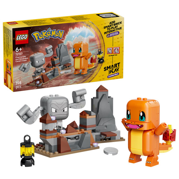 LEGO Pokémon SMART Play: Charmander and Geodude’s Cavern Clash 72157
