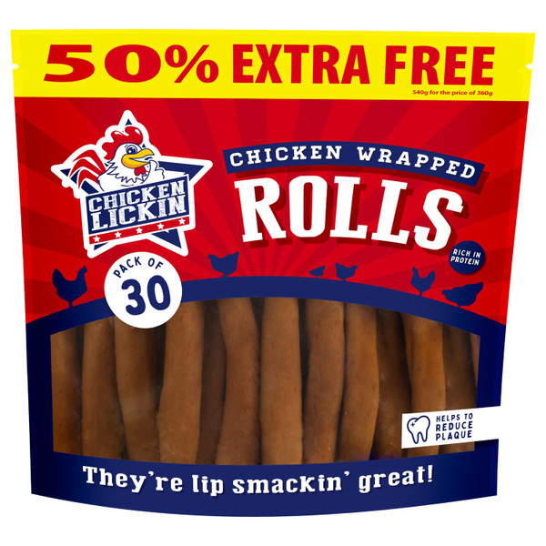Chicken Lickin Wrapped Rolls 30pk