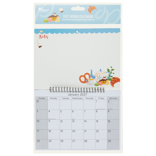 Memo Wall Calendar 2027 - Brunch