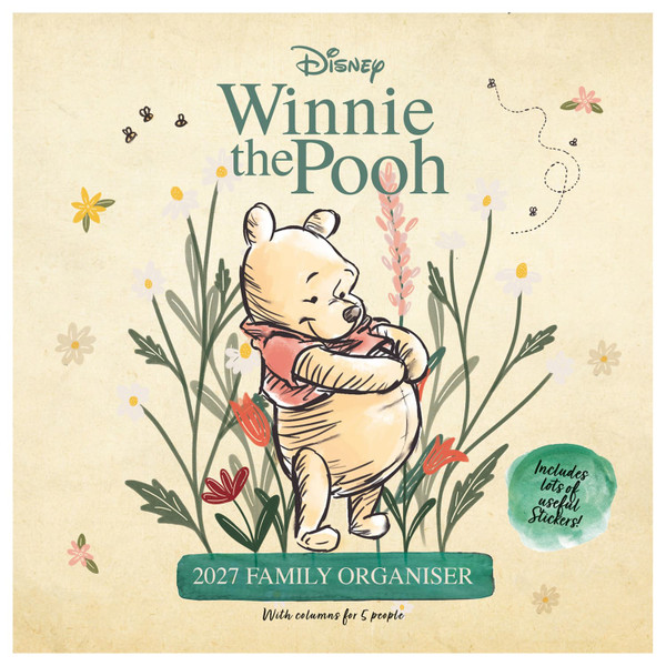 Winnie the Pooh Family Organiser 2027 - Yellow