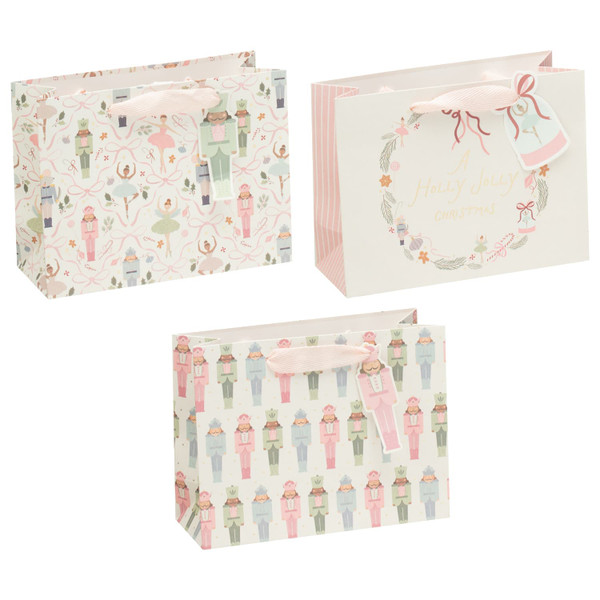 Sweet Snowfall Small Shopper Gift Bags 3pk