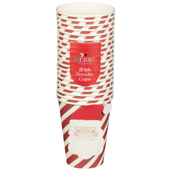 Merry Making Novelty Christmas Cups 20pk