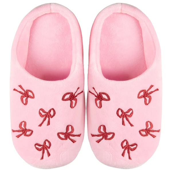 Ladies Bow Slippers Sizes 3-8