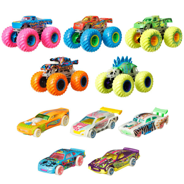 Hot Wheels Monster Trucks Glow in the Dark Collection