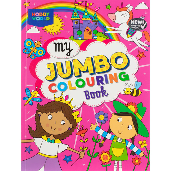 Hobby World My Jumbo Colouring Book - Pink