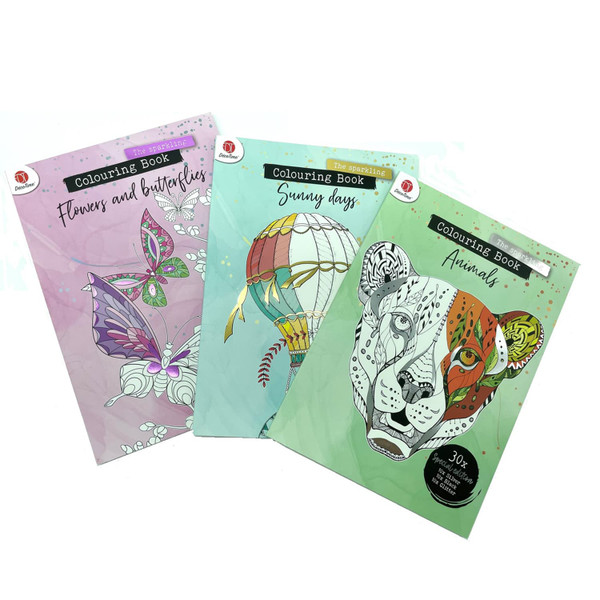 A4 Sparkling Colouring Book - Assorted