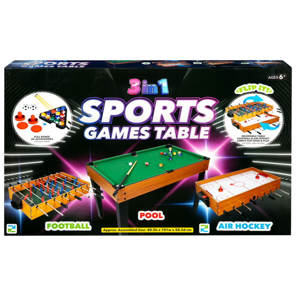3-in-1 Sports Games Table