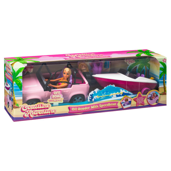 Coastline Adventure Off-Road & Speedboat Playset