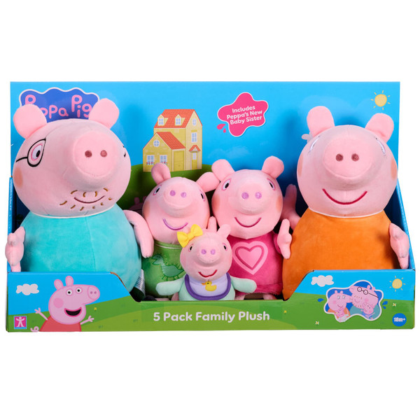 Peppa Pig Family Plush 5pk