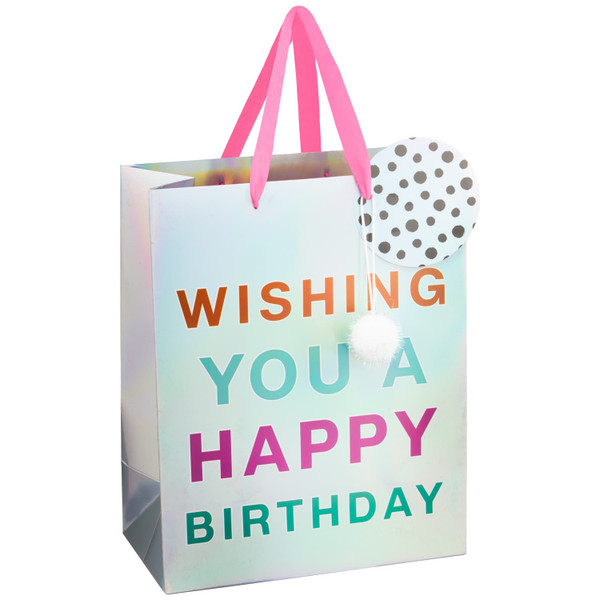 Metallic Gift Bag - Wishing You Happy Birthday