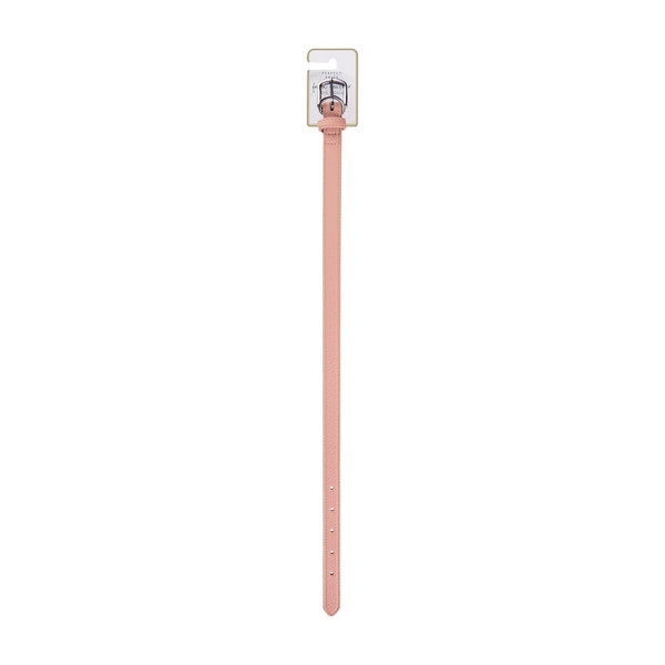 Pink Faux Leather Collar - Small