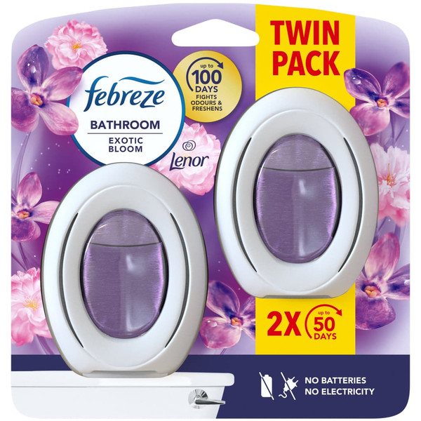 Febreze Bathroom Air Freshener 2pk - Exotic Bloom