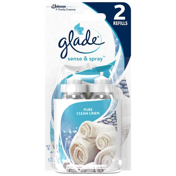 Glade Sense & Spray Refill 2pk - Clean Linen
