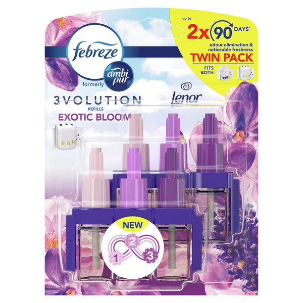Febreze 3Volution Plug-In Refill 2pk - Exotic Bloom