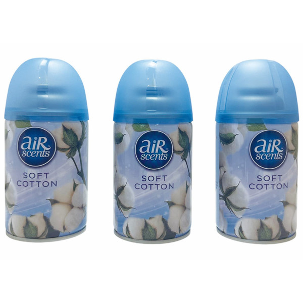 Air Scents Auto Refill 3pk - Soft Cotton