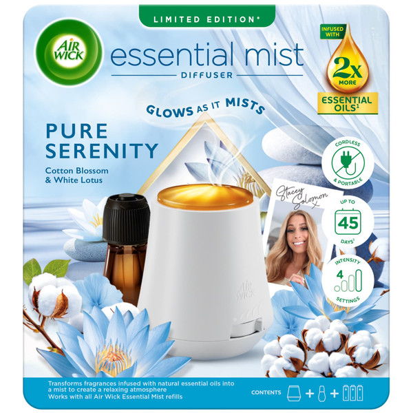 Air Wick x Stacey Solomon Glowing Essential Mist Diffuser - Pure Serenity