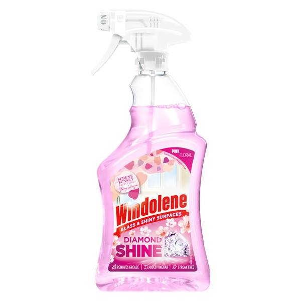 Windolene Glass & Shiny Surface Cleaner 750ml - Pink Floral