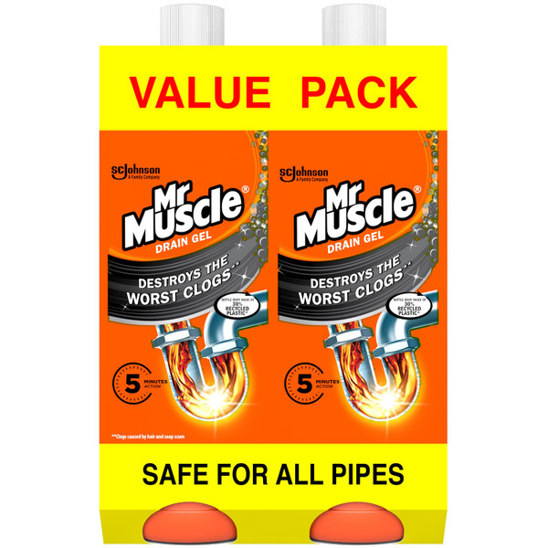 Mr Muscle Drain Gel 2pk