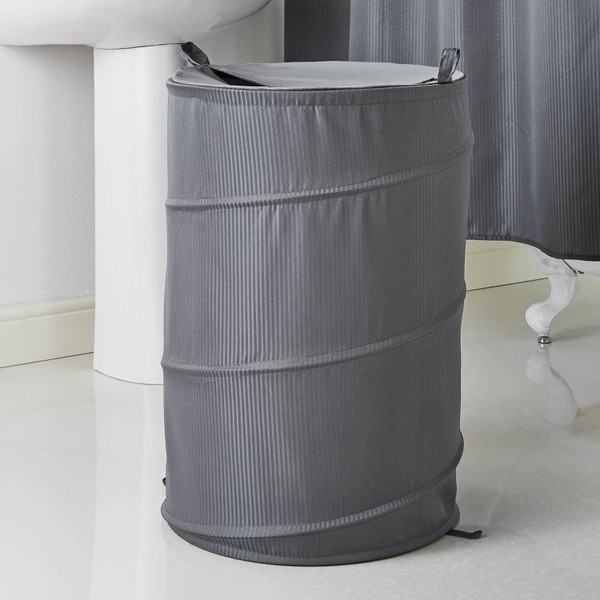 Jacquard Pop-Up Oversized Laundry Bin - Grey