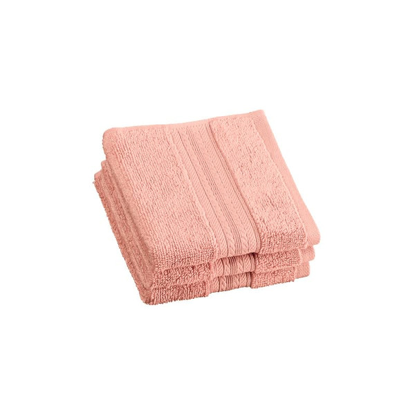 Signature Zero Twist Face Cloth 3pk - Blush