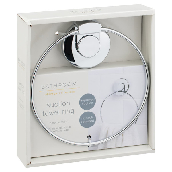 Chrome Suction Towel Ring