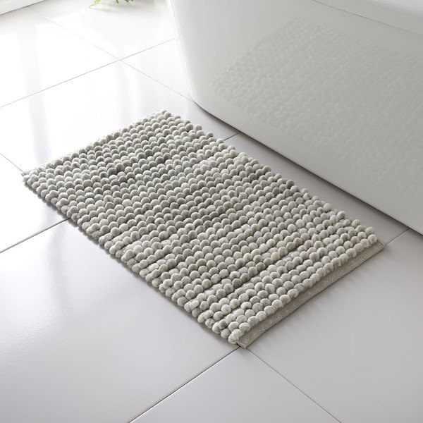 Bathroom Collection Marl Bath Mat - Grey