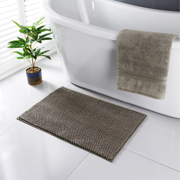 Signature Noodle Bath Mat - Grey