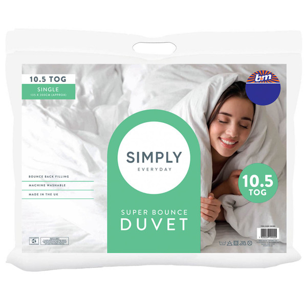 Simply Everyday Super Bounce 10.5 Tog Duvet - Single