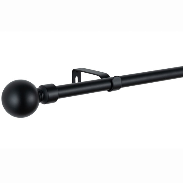 Small Steel Orb Pole 122-213cm - Black