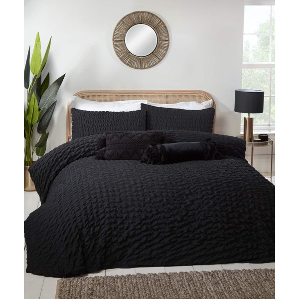 Lara King Duvet Set - Black